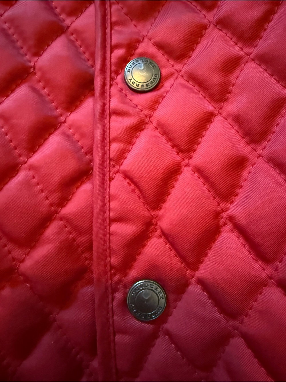 Burberry Red Quilted Kids Puffer Jacket - Picture 11 of 11